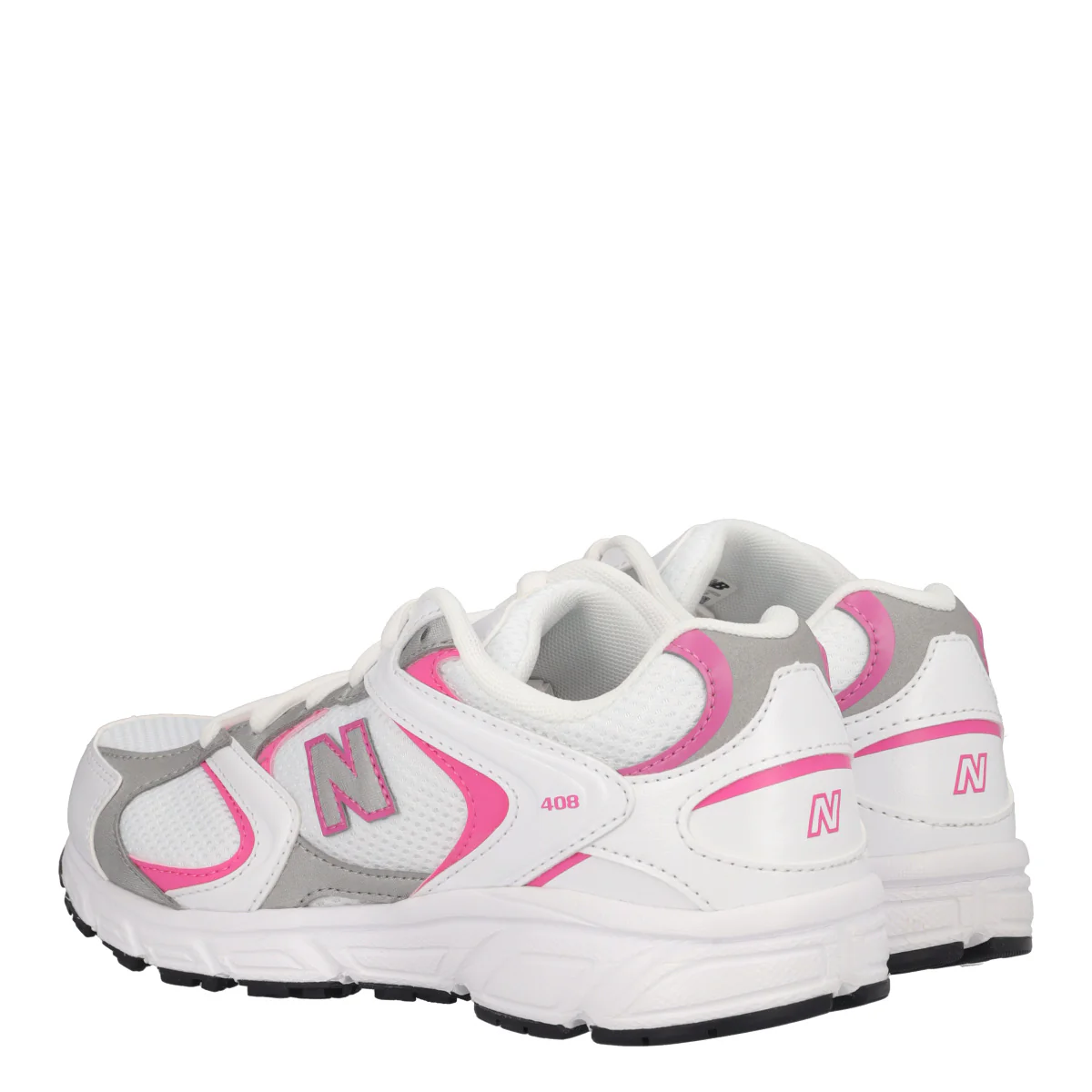408 Sneakers Bambina Bianche e Rosa - Image 4