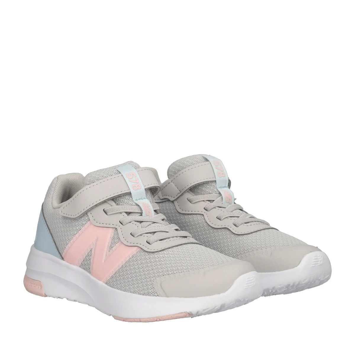 578 Sneakers Bambina Grigie e Rosa - Image 3