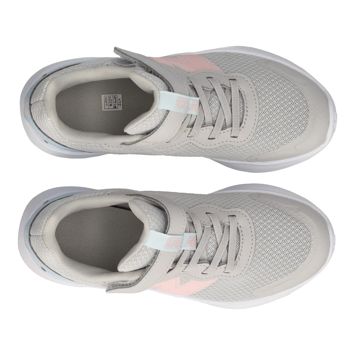 578 Sneakers Bambina Grigie e Rosa - Image 5