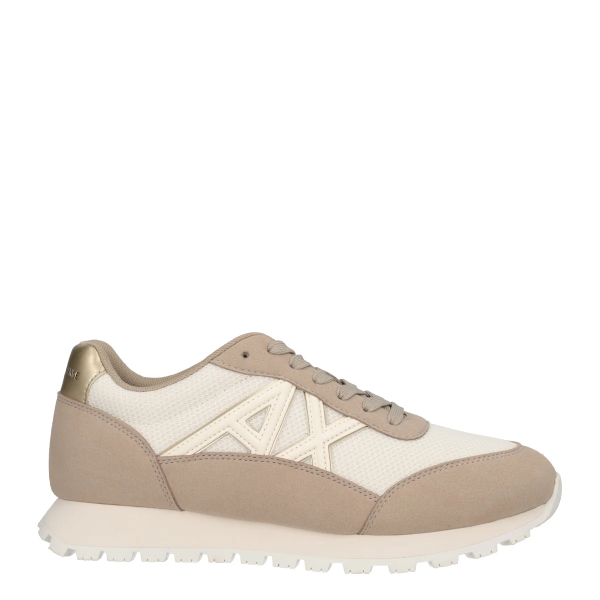 AF19388 Sneakers Donna Bianche e Sabbia