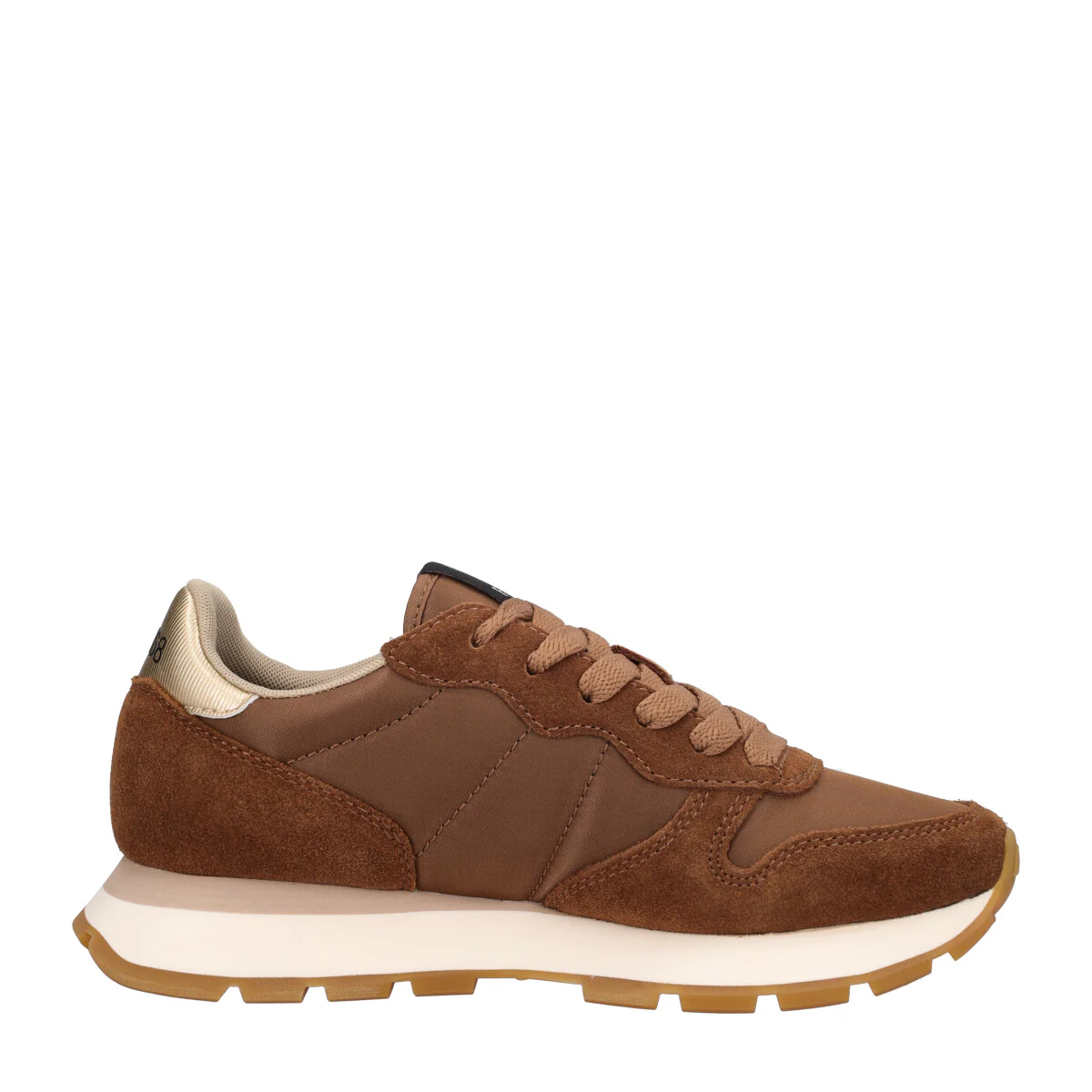 ALLY GOLD SILVER Sneakers Donna Marrone - Image 2