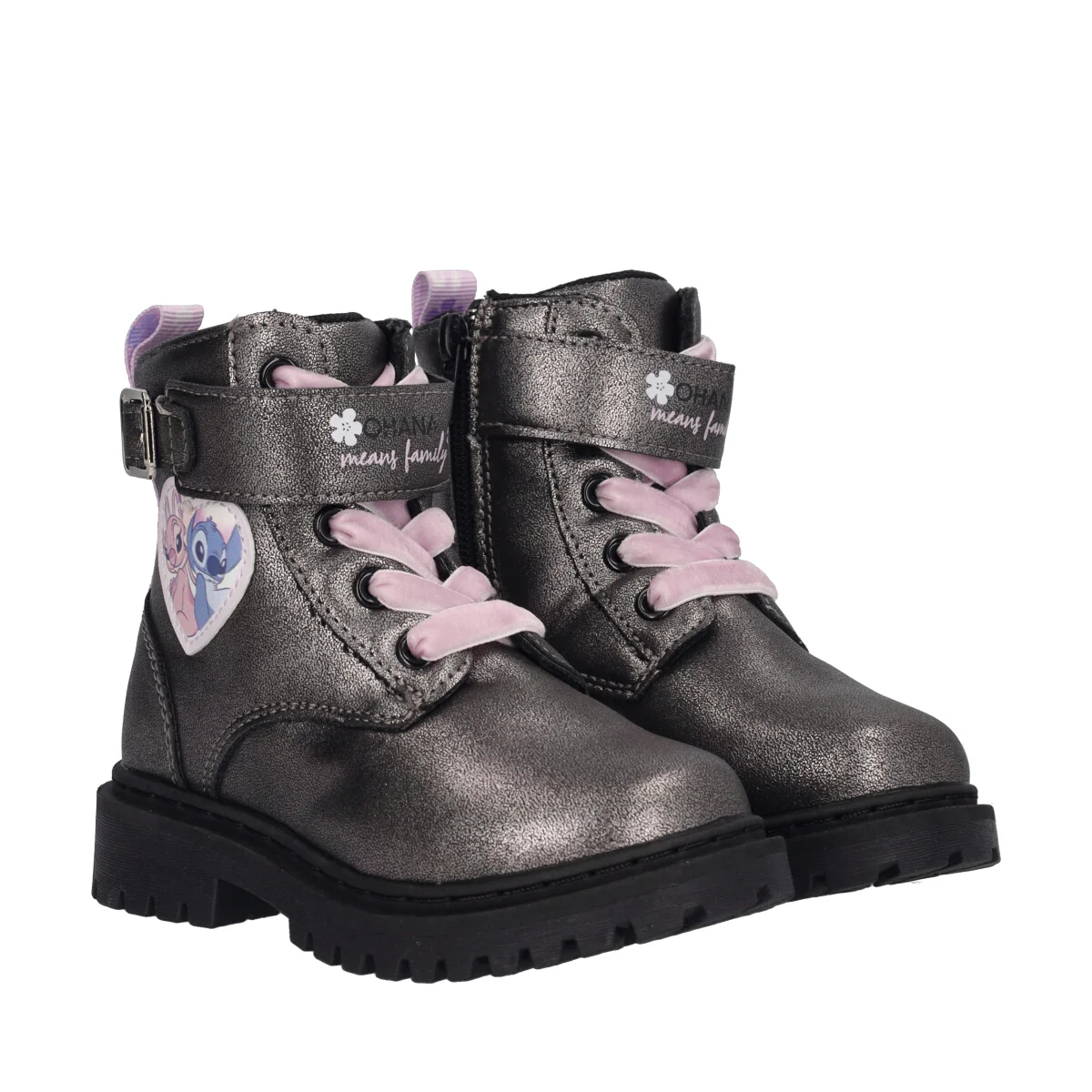 Anfibi Bambina Argento Metallizzato - Stitch - Image 3