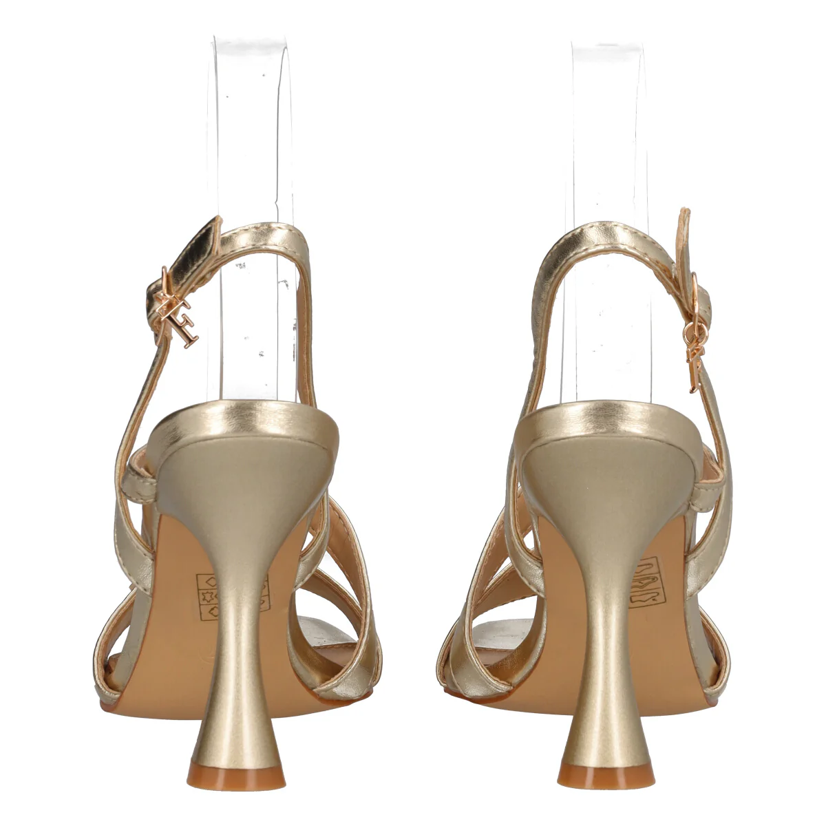 ARETHA Sandali con Tacco Donna Platino Alte 10 cm - Image 5