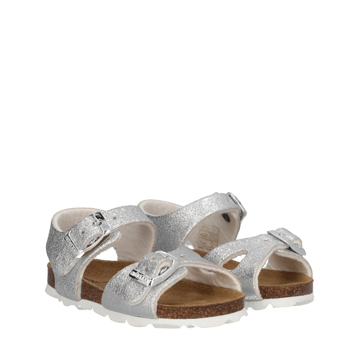 ARIA Sandali Bambina Argento Glitter - Image 3