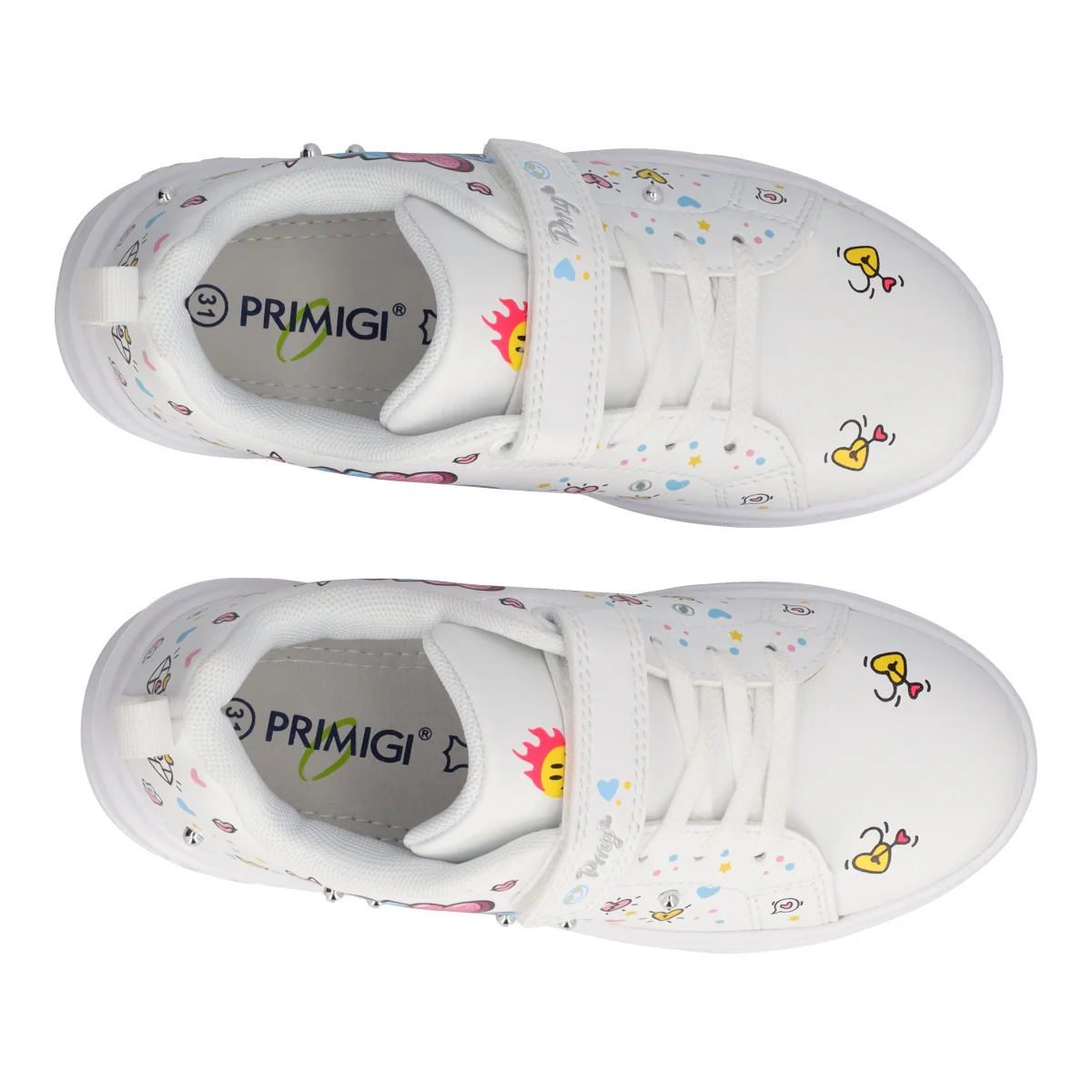 B&G GLAM Sneakers Bambina Bianche - Image 5