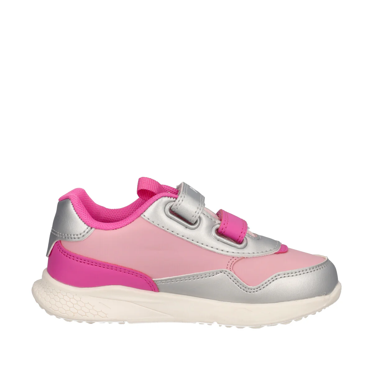 BABY INFINITY LIGHT Sneakers Bambina Rosa e Argento con Luci - Image 2