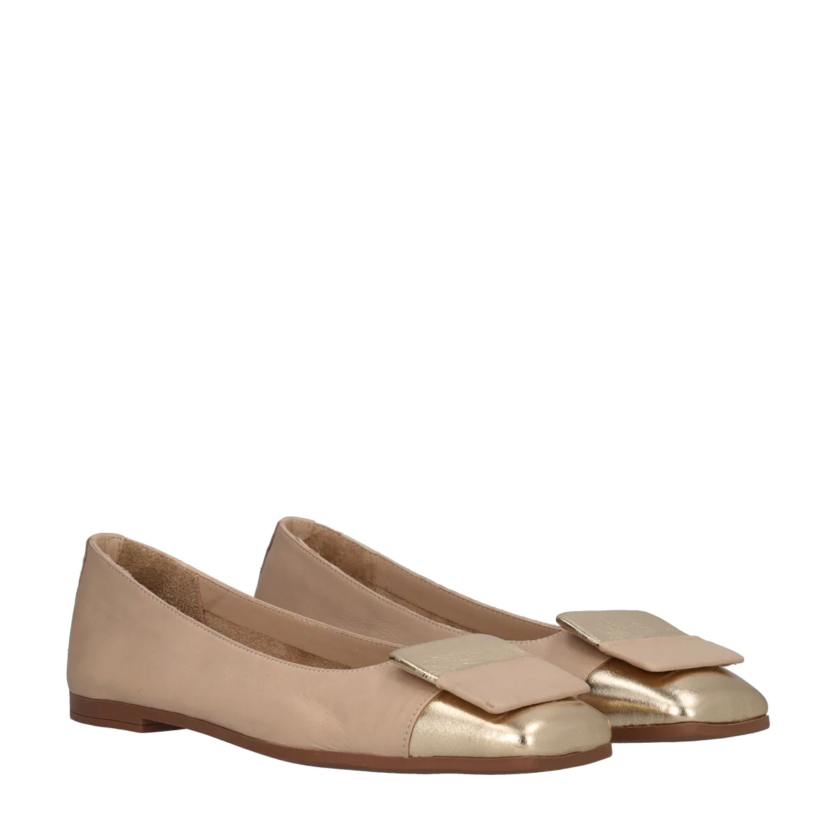Ballerine Donna Beige e Oro - Image 3