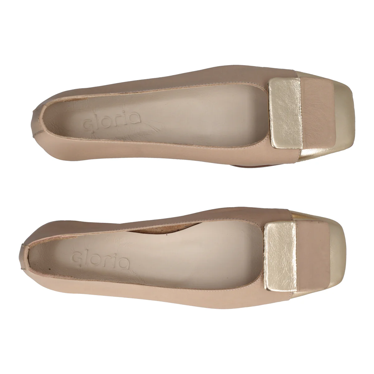 Ballerine Donna Beige e Oro - Image 5