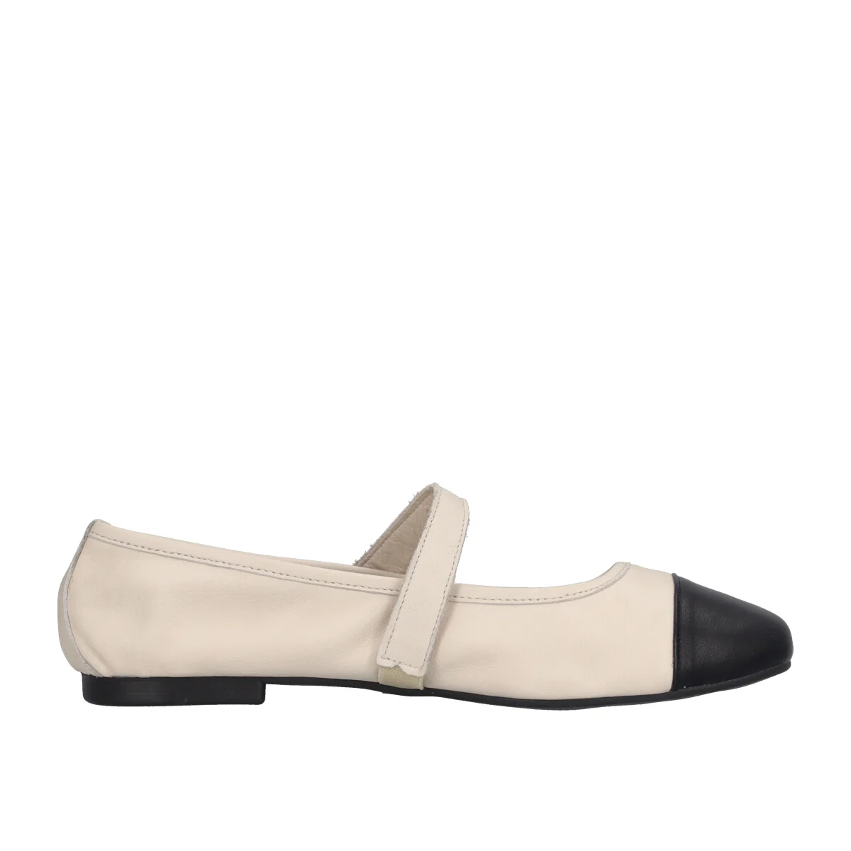 Ballerine Donna Off White e Nere - Image 2