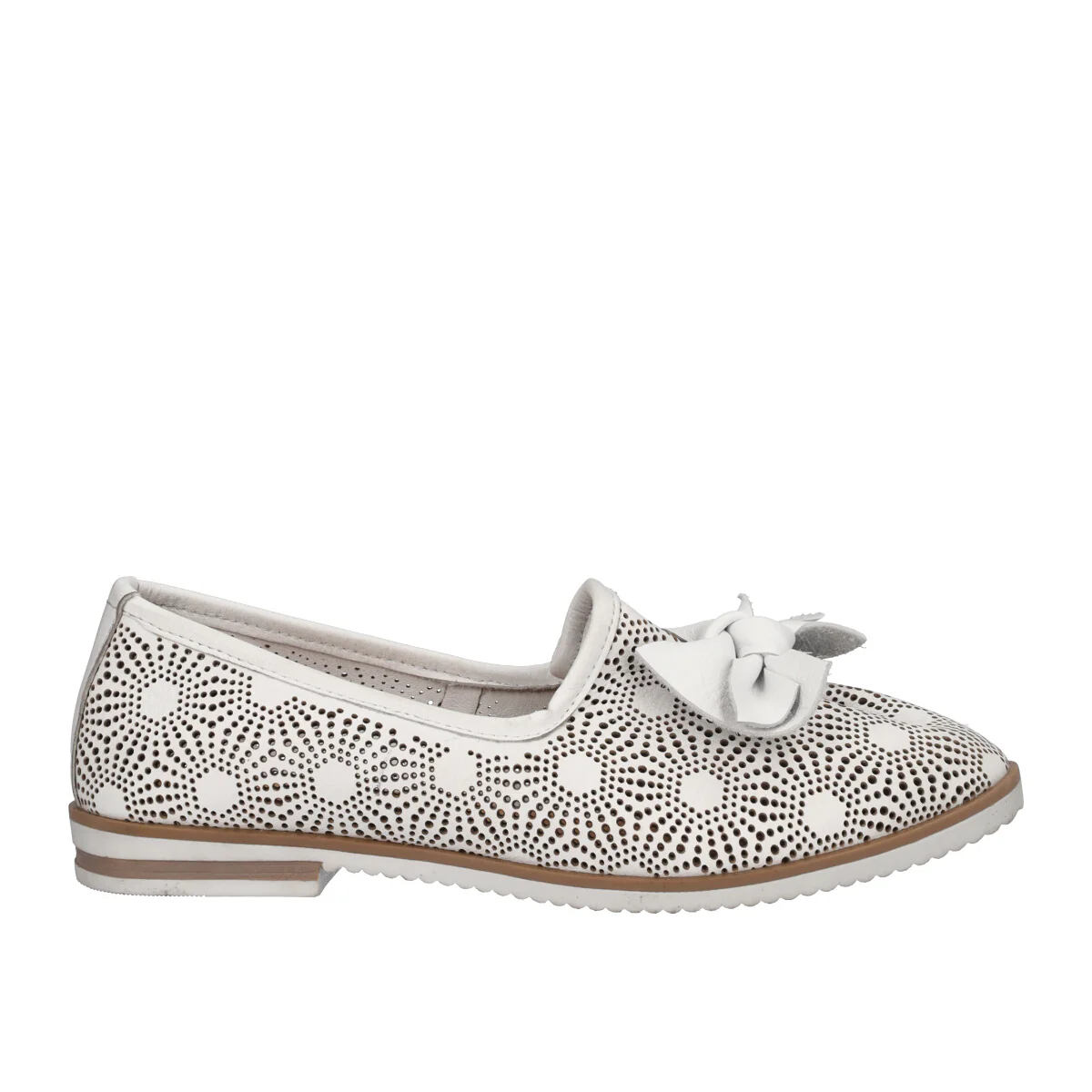 Ballerine Mocassini Donna Bianche