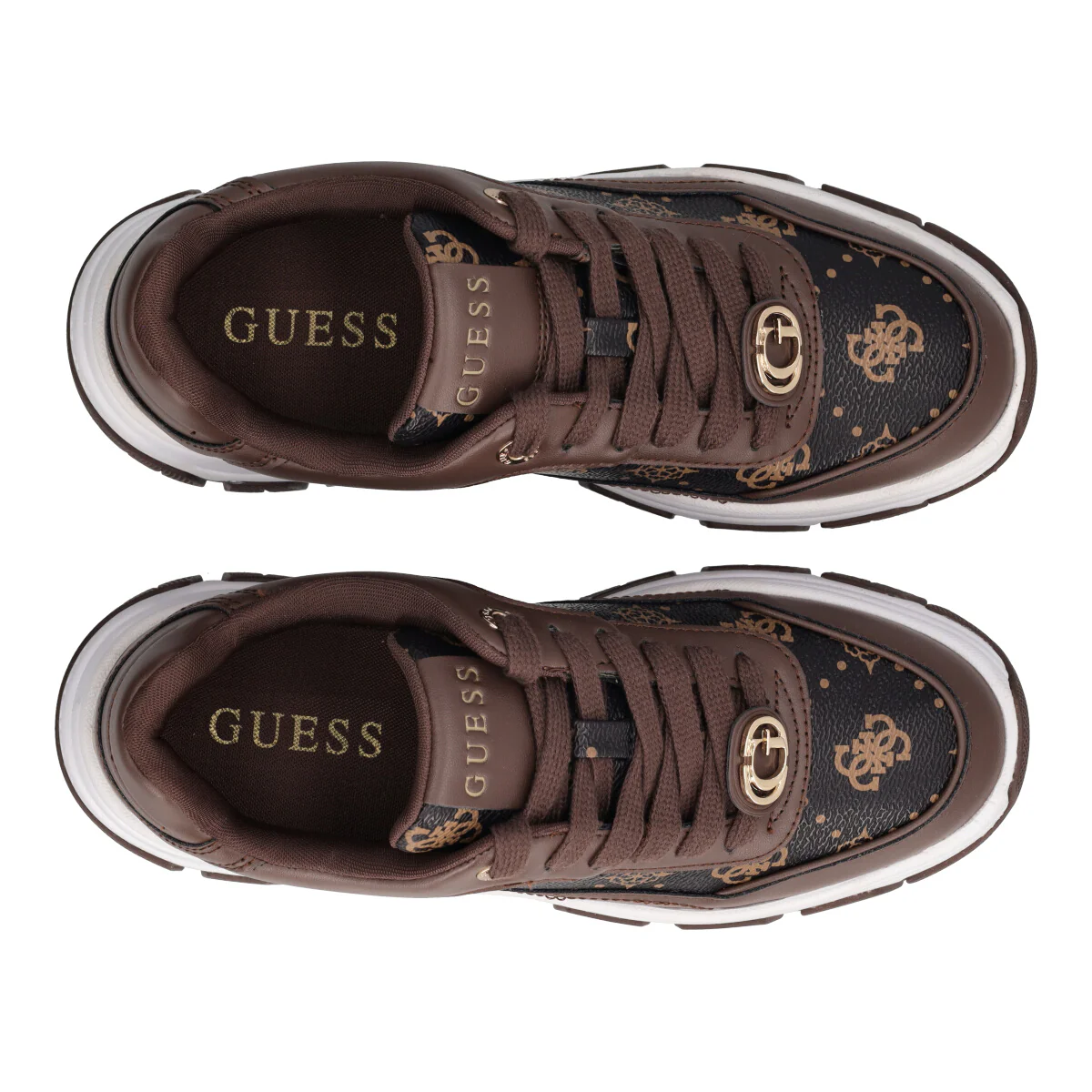 BERRETT2 Sneakers Donna Marroni e Bianche - Image 5