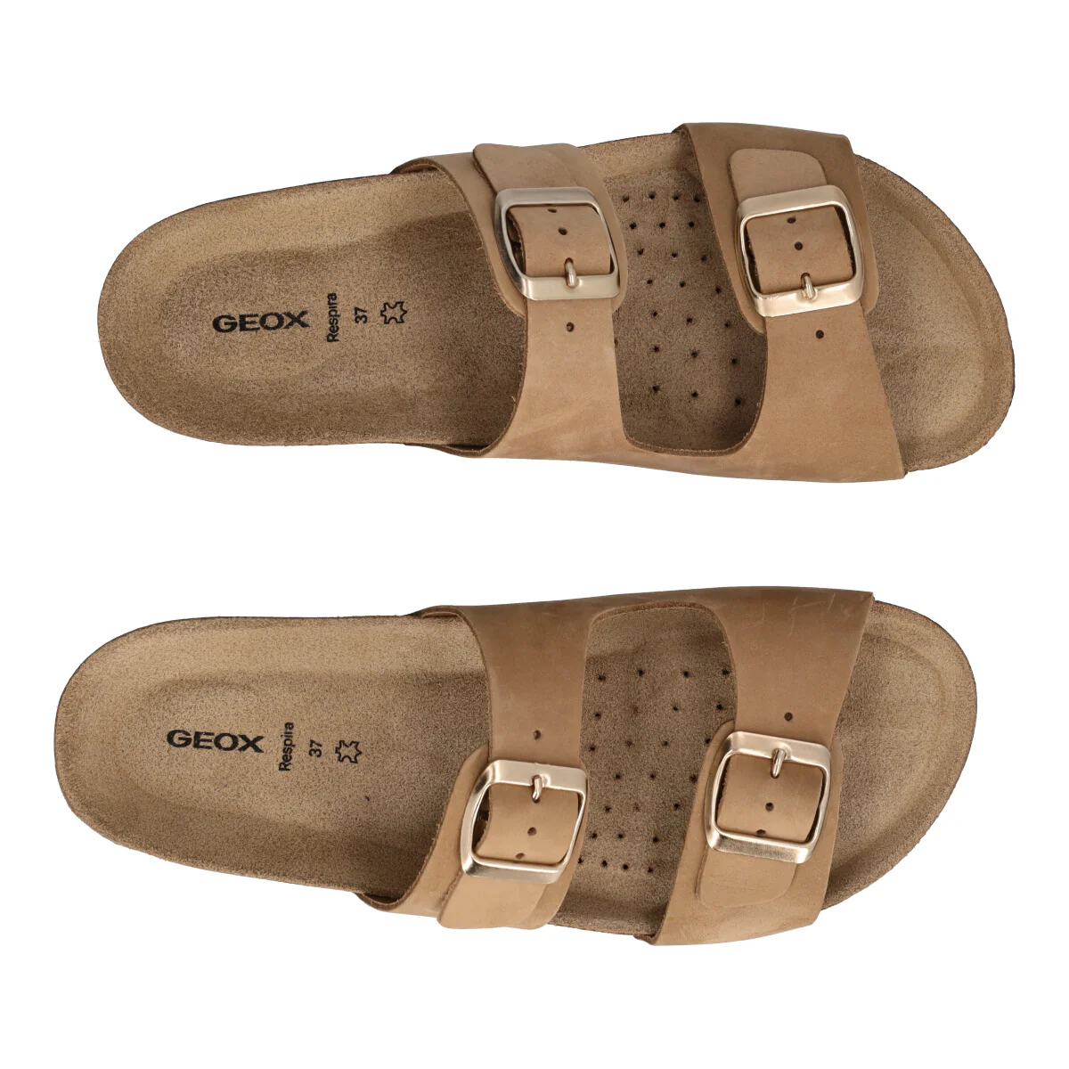 BRIONIA Ciabatte Donna Beige in Pelle - Image 5