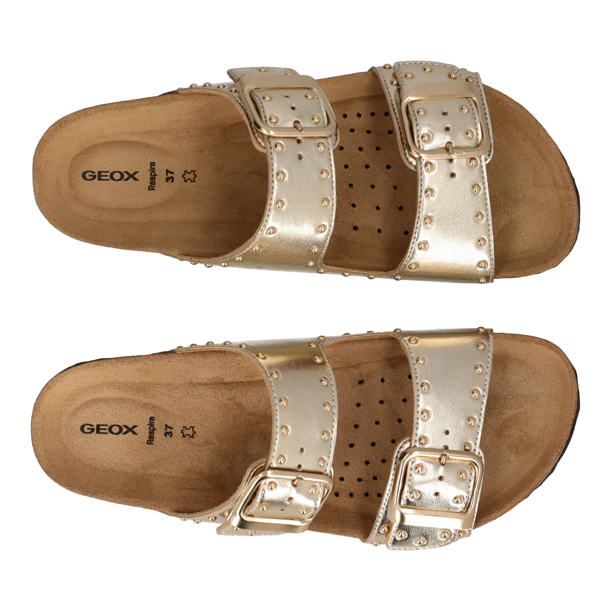BRIONIA Ciabatte Donna Oro in Pelle - Image 5