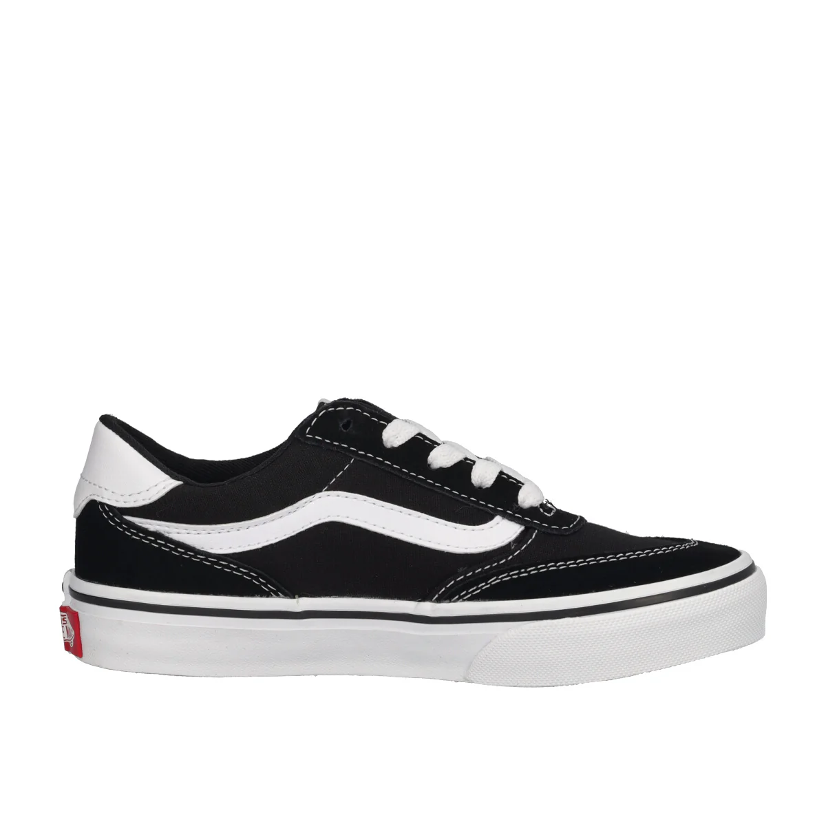 BROOKLYN LS Sneakers Bambini Bianche e Nere - Image 2