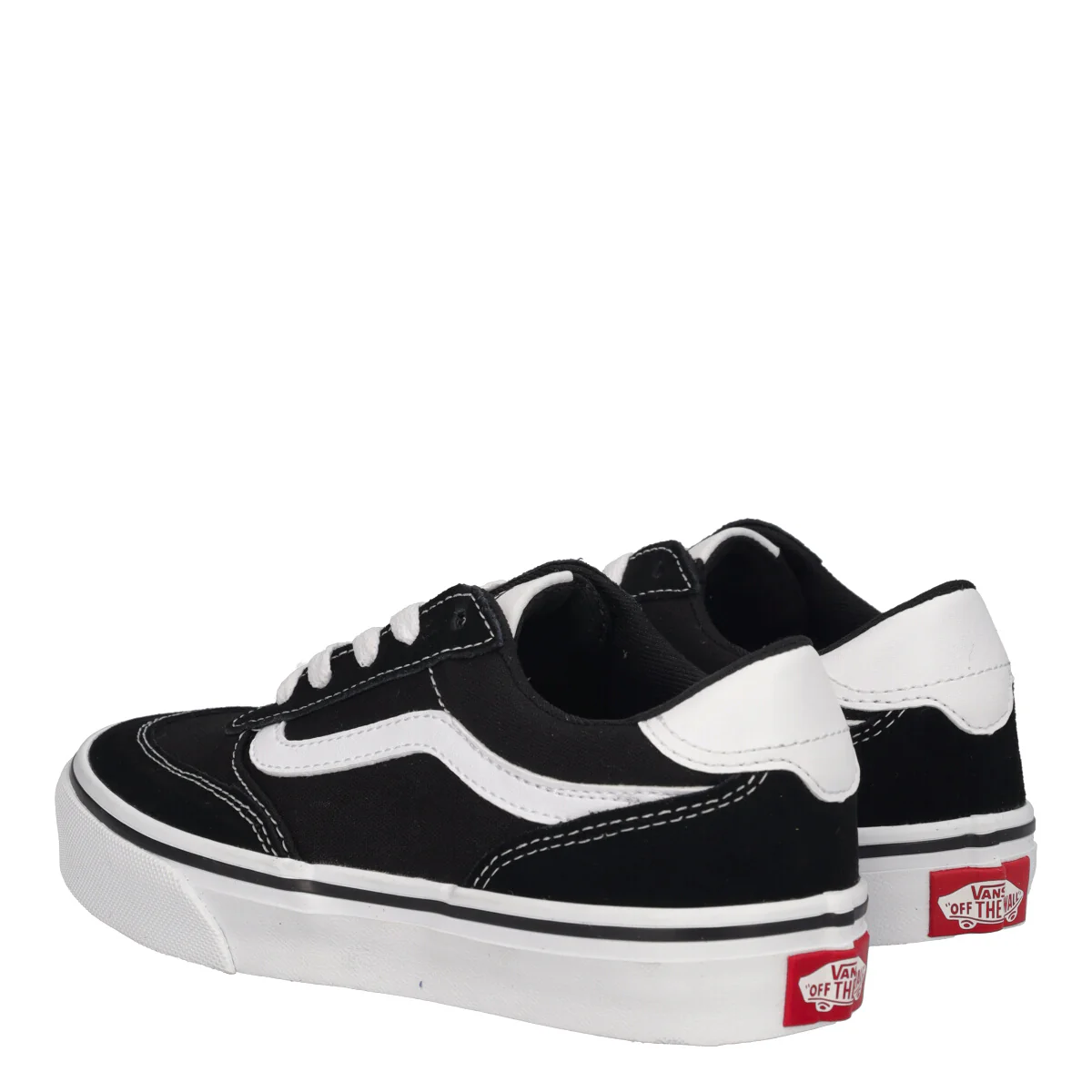 BROOKLYN LS Sneakers Bambini Bianche e Nere - Image 4