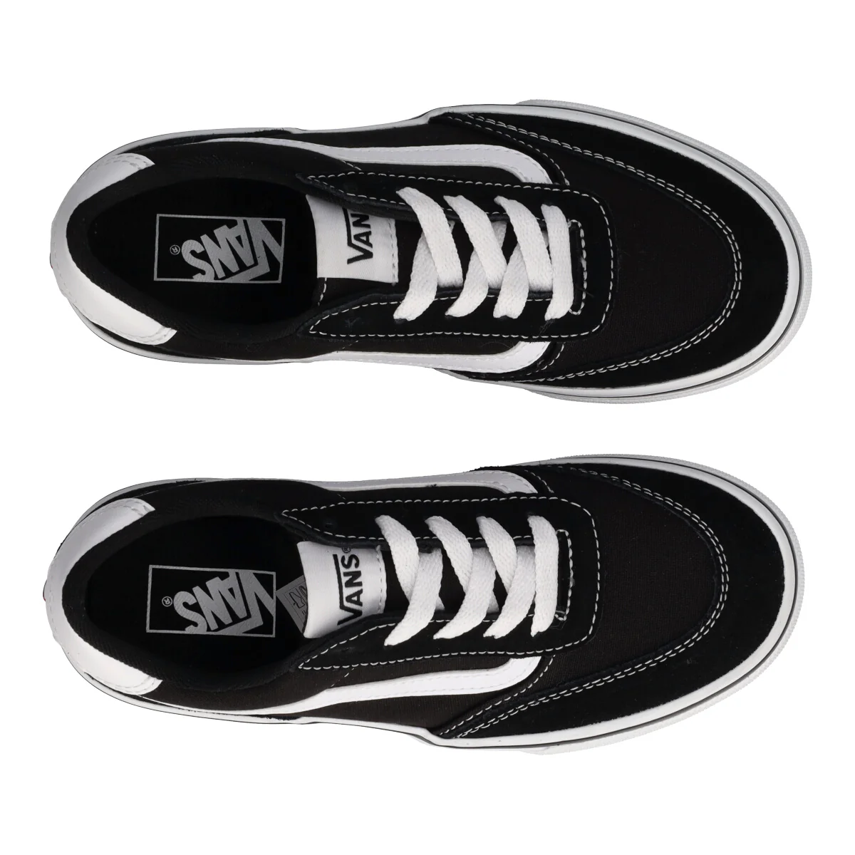 BROOKLYN LS Sneakers Bambini Bianche e Nere - Image 5