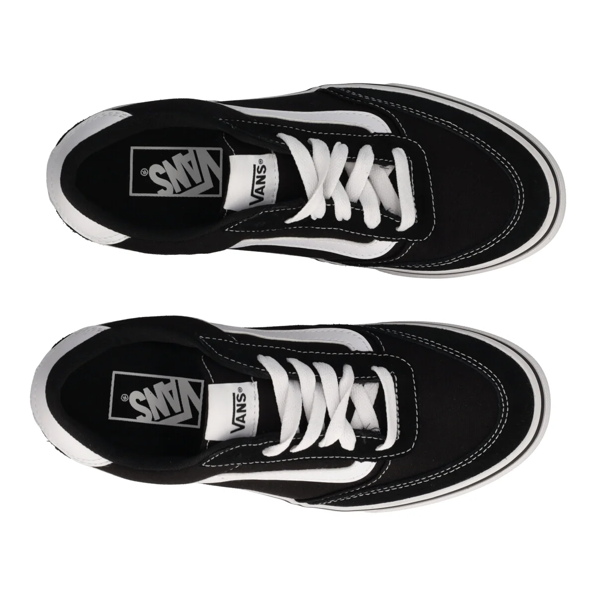 BROOKLYN LS Sneakers Donna Bianche e Nere - Image 5