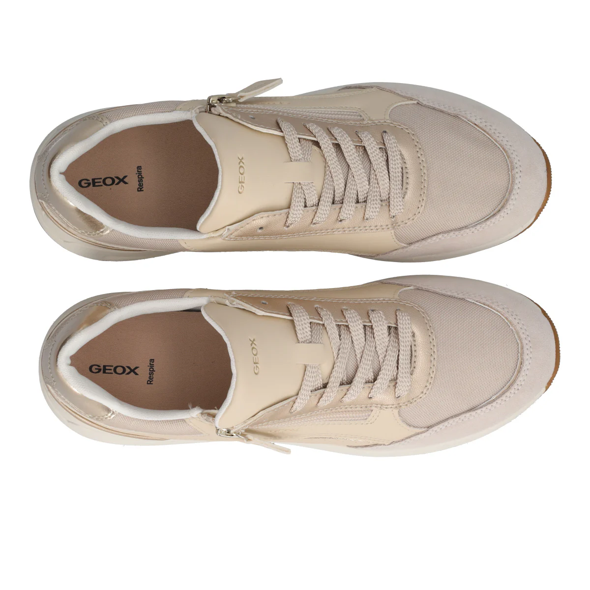 BULMYA Sneakers Donna Beige e Oro - Image 5