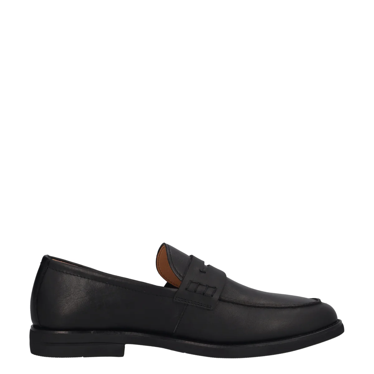 CALVIN 9 Mocassini Uomo Neri in Pelle - Image 2