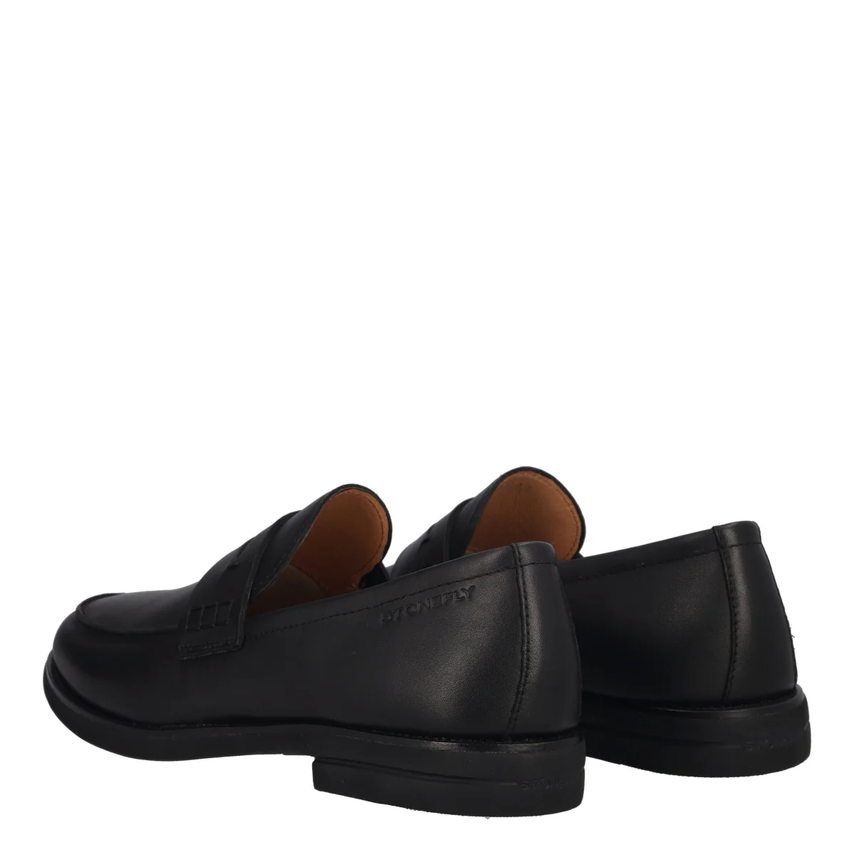 CALVIN 9 Mocassini Uomo Neri in Pelle - Image 4