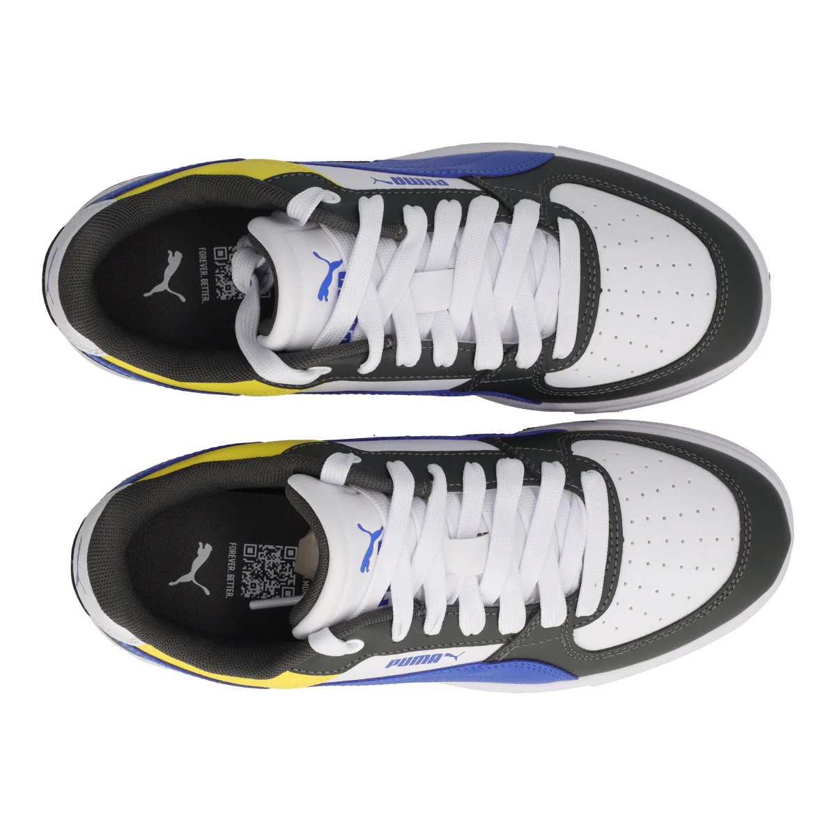 CAVEN III BLOCK JR Sneakers Junior Bianche, Grigie e Blu - Image 5