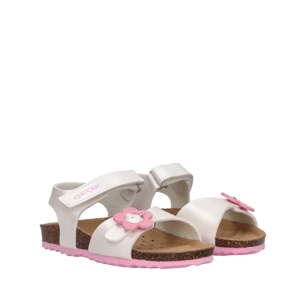 CHALKI Sandali Bambina Bianchi e Rosa - Image 3