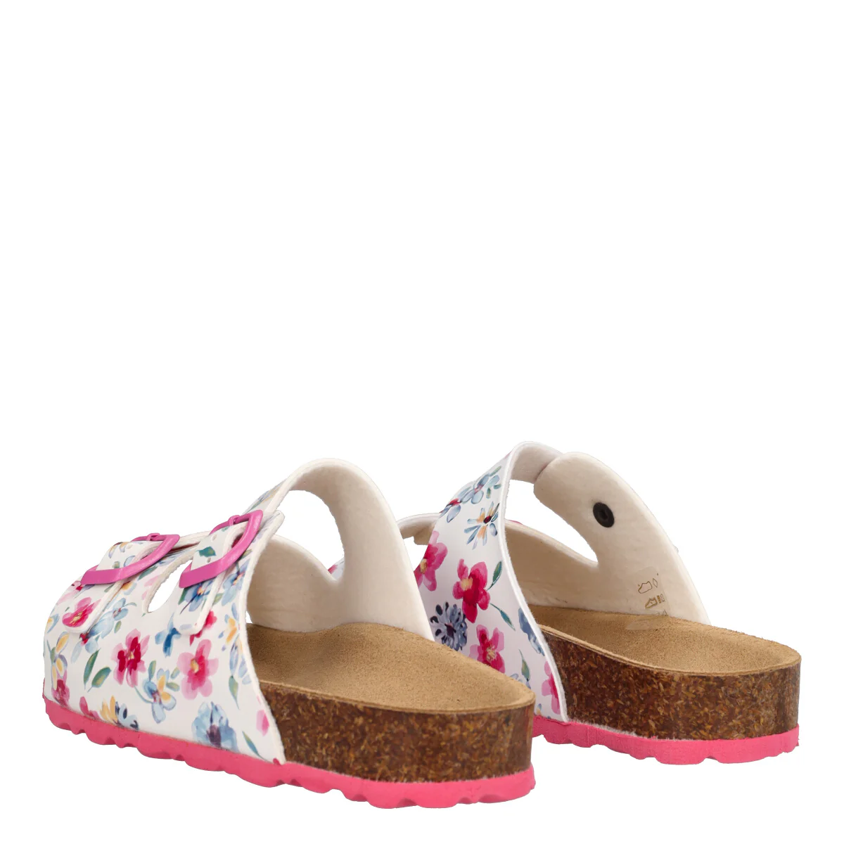 Ciabatte Bambina Bianche con Fiori Colorati - Image 4