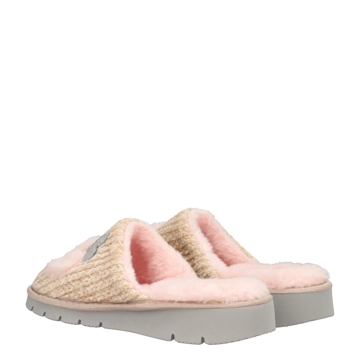 Ciabatte Casa Donna Rosa e Beige - Image 4