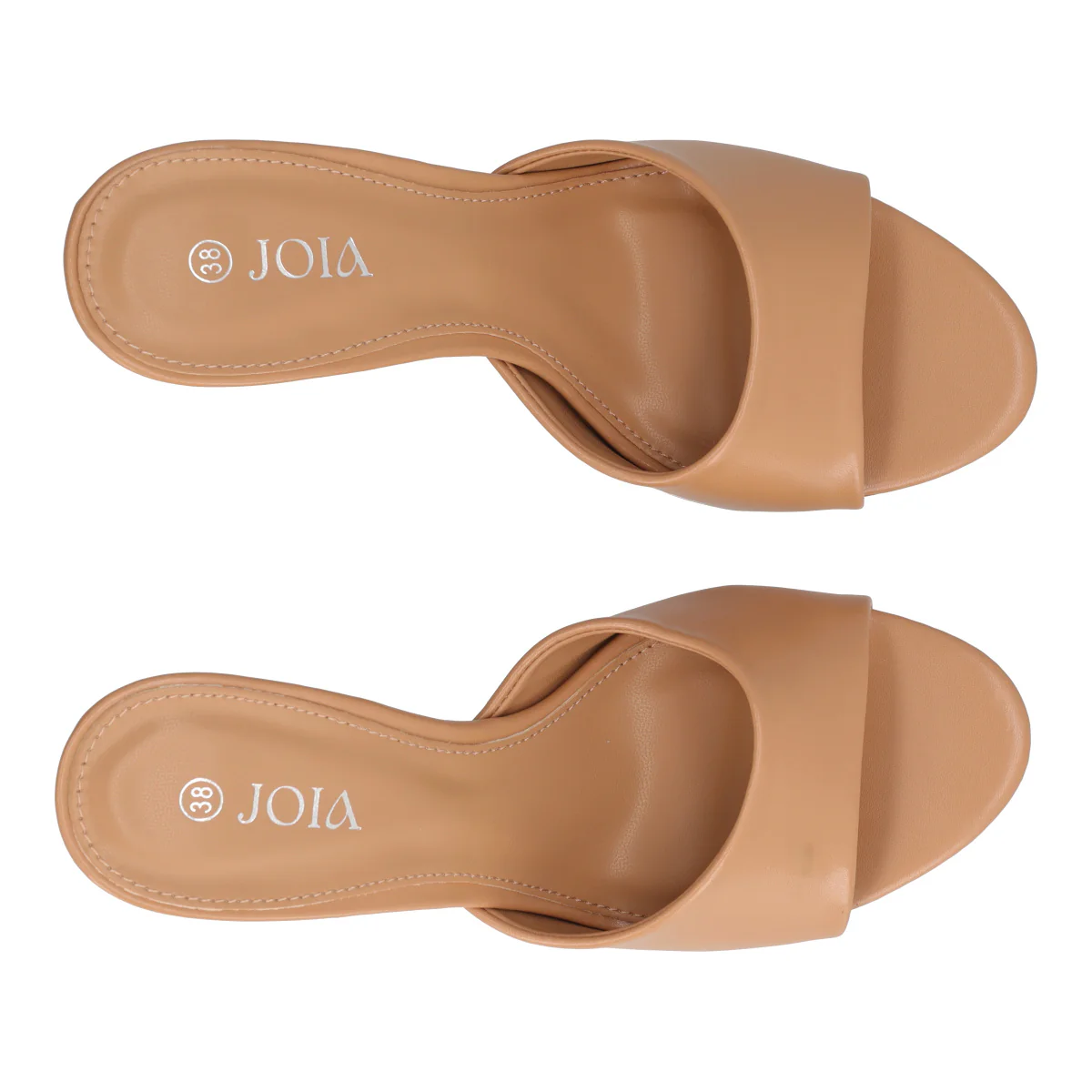 Ciabatte con Tacco Donna Beige - Image 5
