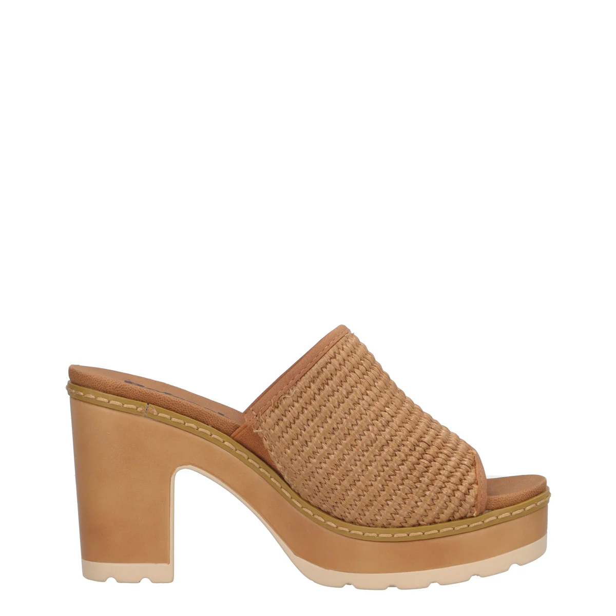 Ciabatte con Tacco Donna Camel - Image 2
