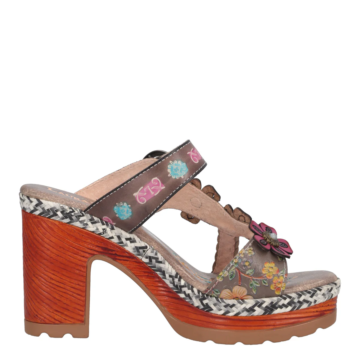 Ciabatte con Tacco Donna Grigie - Image 2