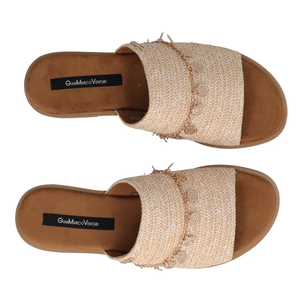 Ciabatte Donna Beige e Oro - Image 5