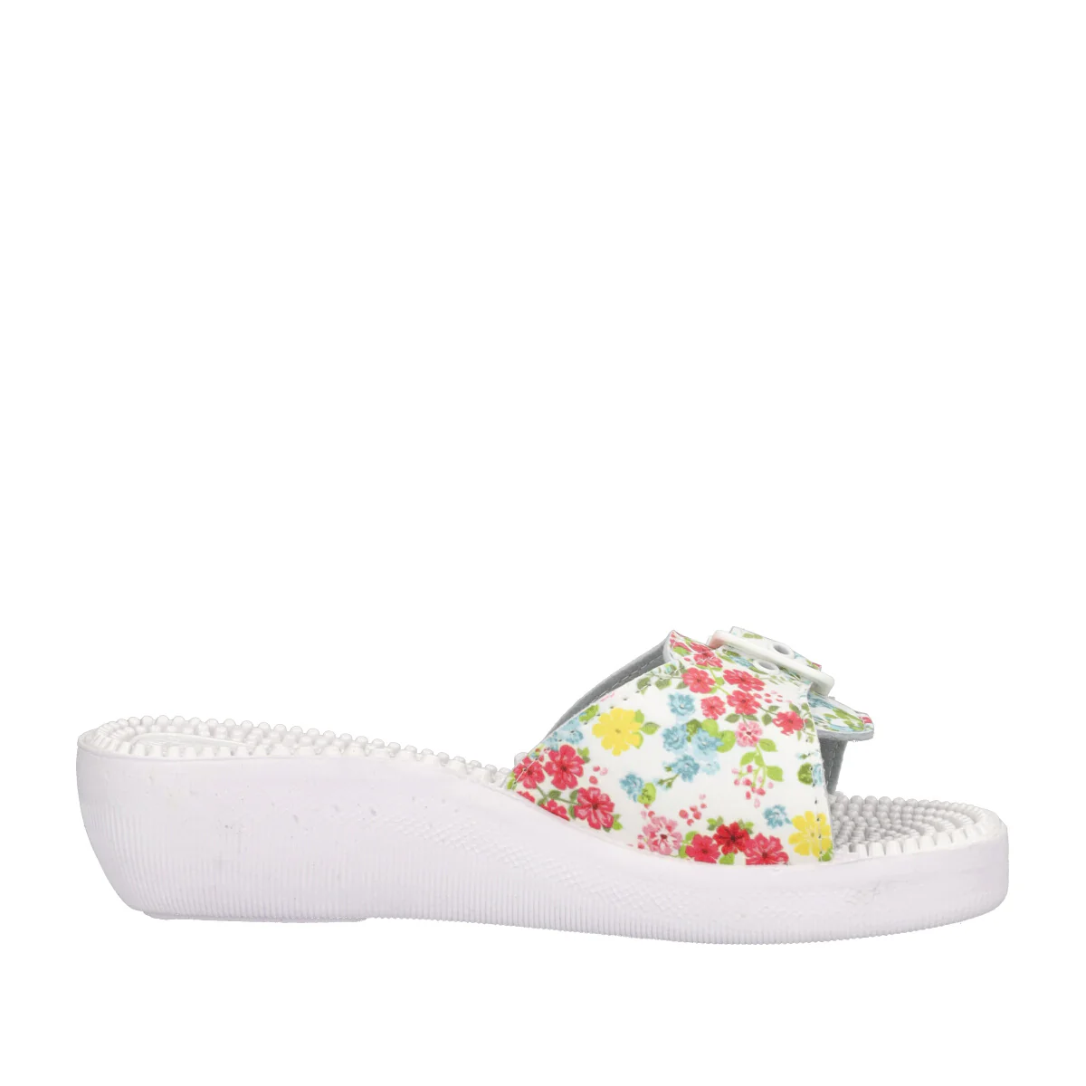 Ciabatte Donna Bianche con Fiori - Image 2