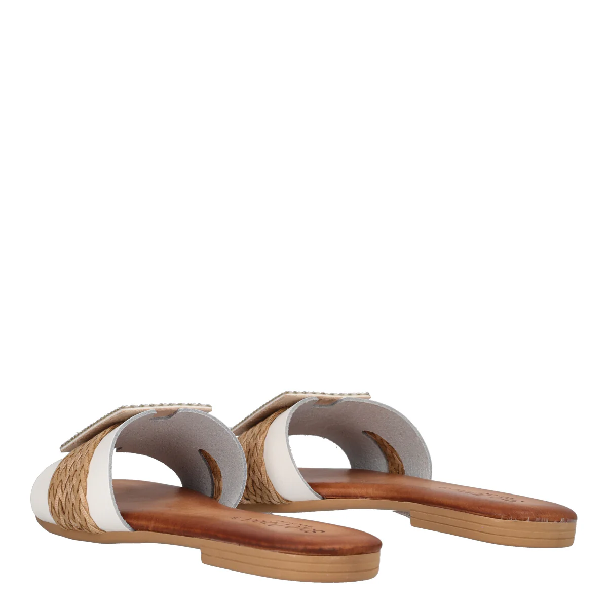 Ciabatte Donna Bianche e Beige - Image 4