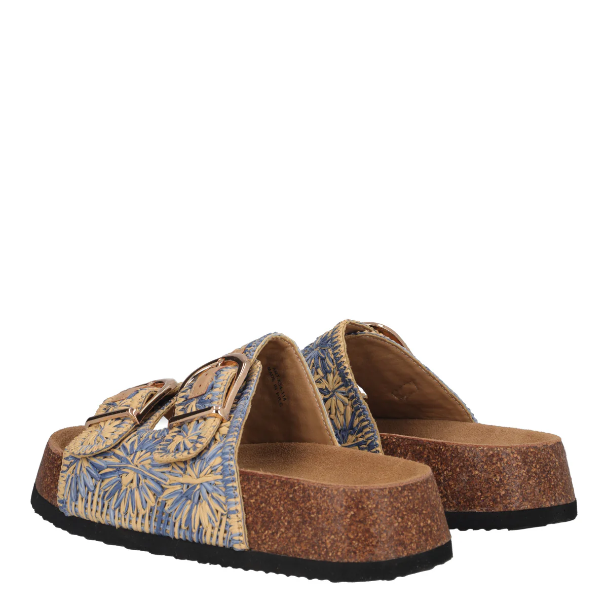 Ciabatte Donna Blu e Beige - Image 4
