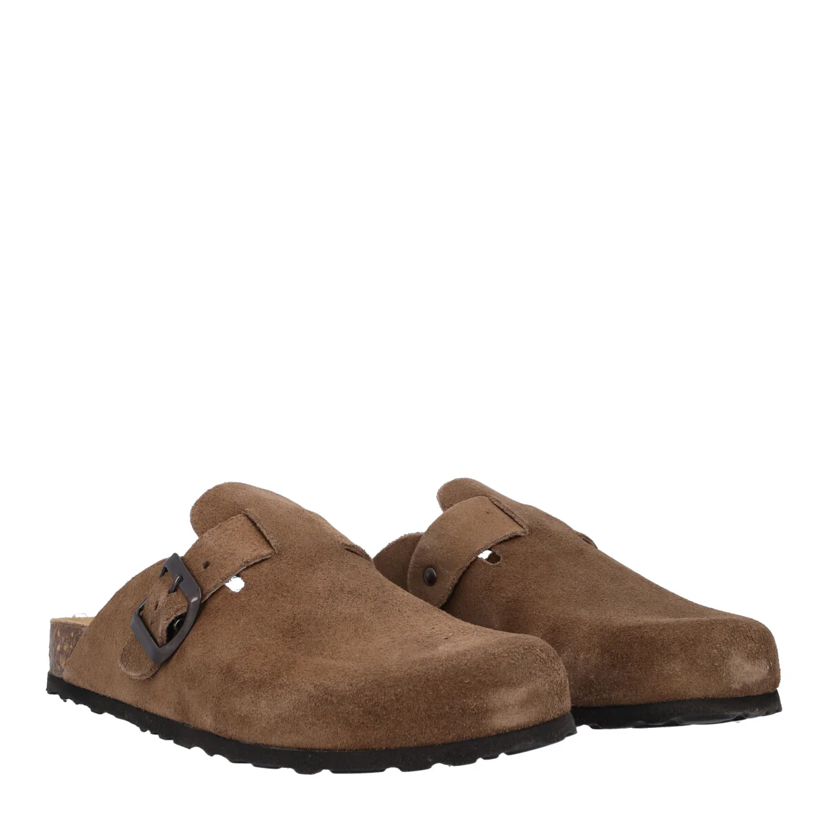 Ciabatte Donna Kaki in Pelle - Image 3