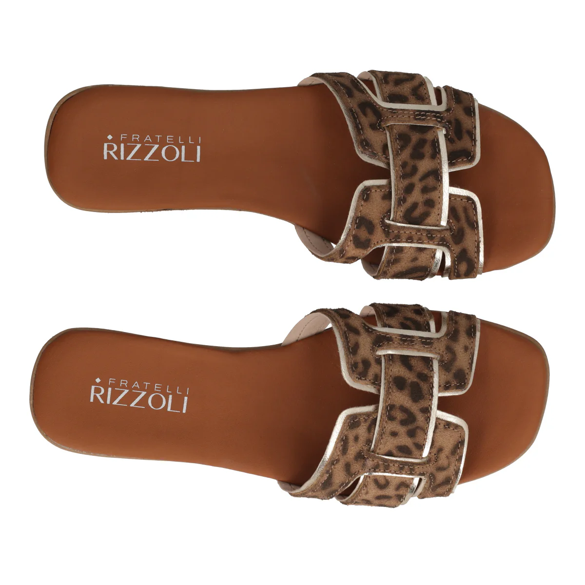 Ciabatte Donna Leopardate e Oro - Image 5