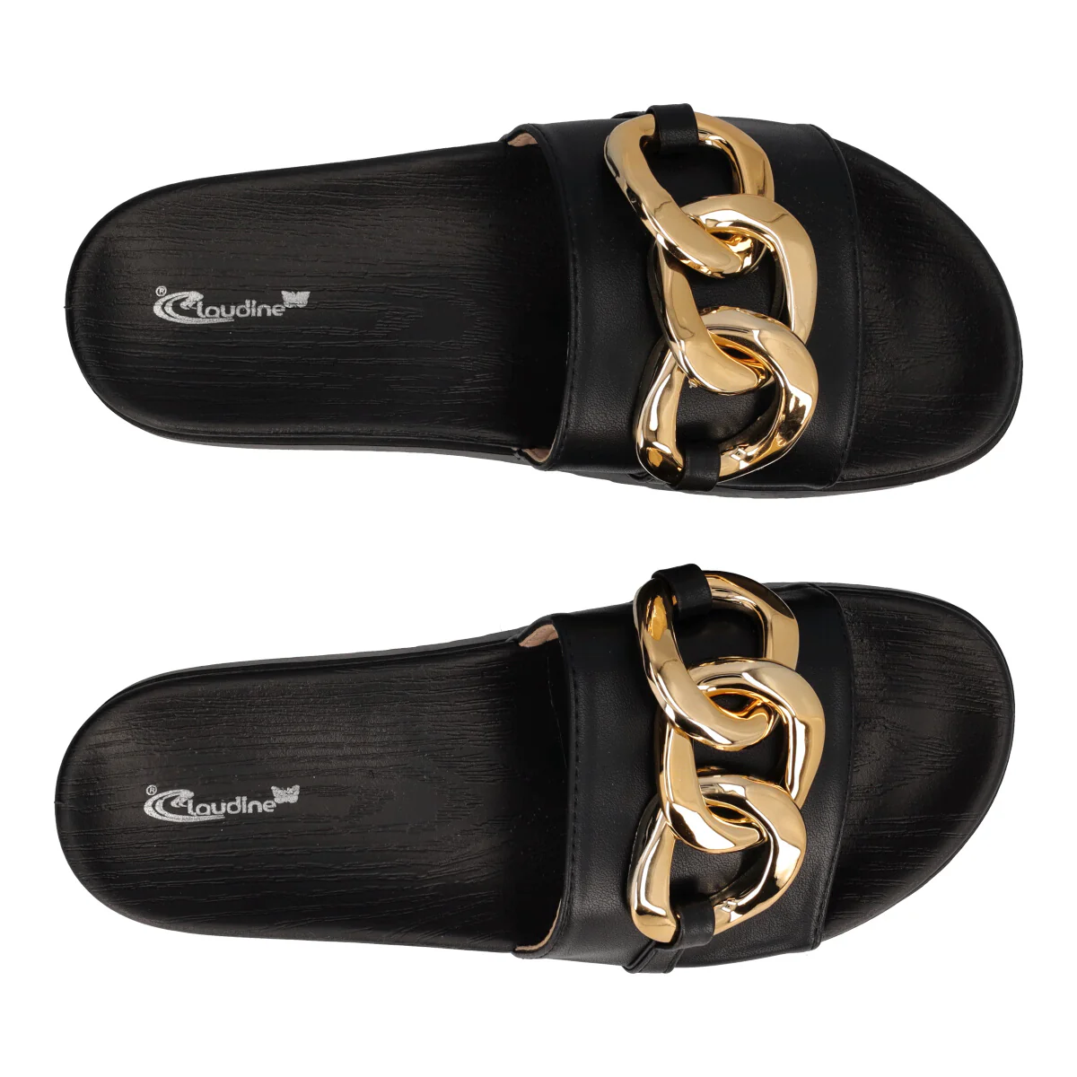 Ciabatte Donna Nere e Oro - Image 5