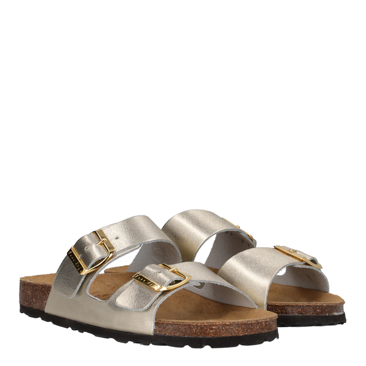 Ciabatte Donna Platino in Pelle - Image 3