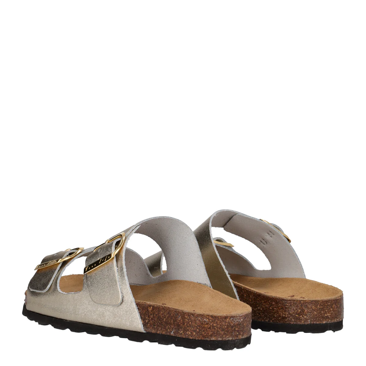 Ciabatte Donna Platino in Pelle - Image 4