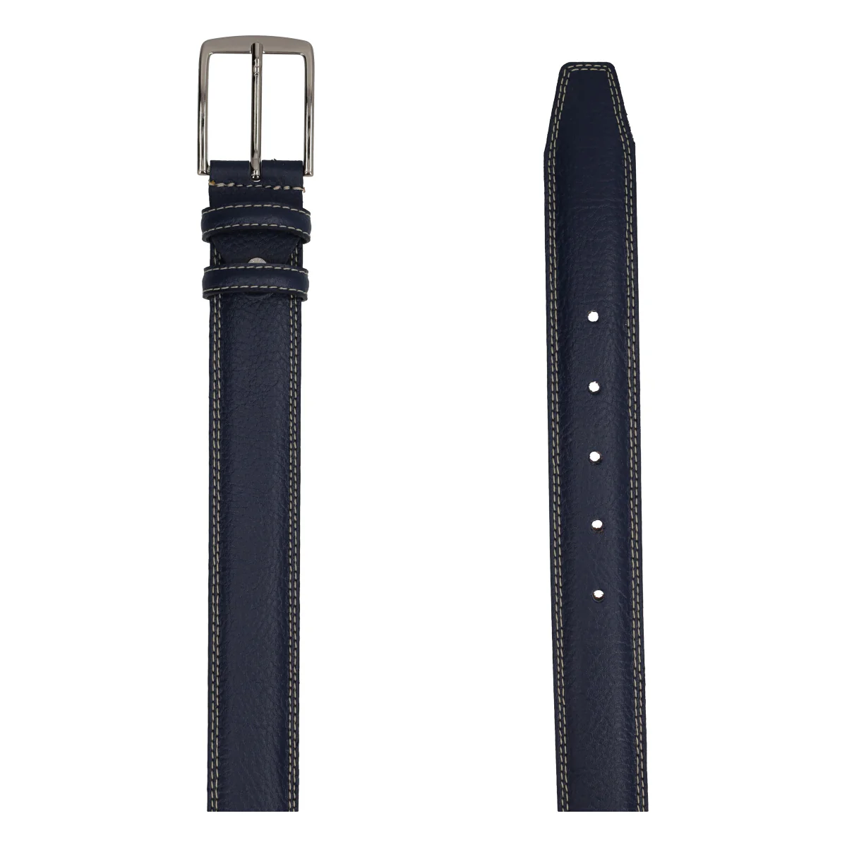 Cintura Uomo Blu Vitello - Image 2