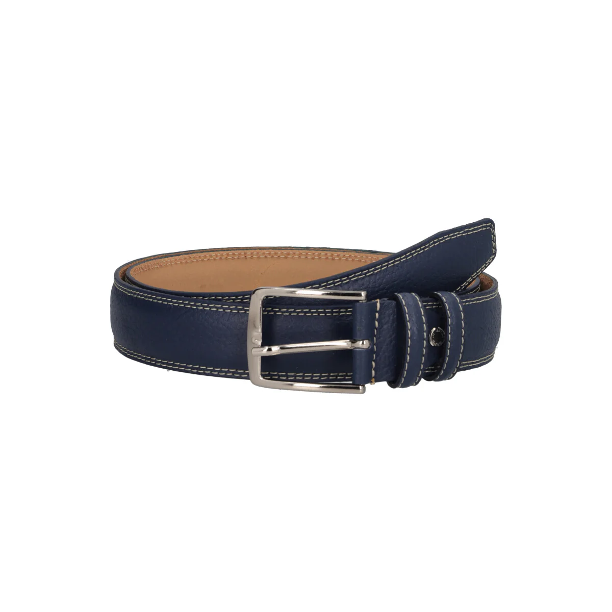 Cintura Uomo Blu Vitello - Image 3
