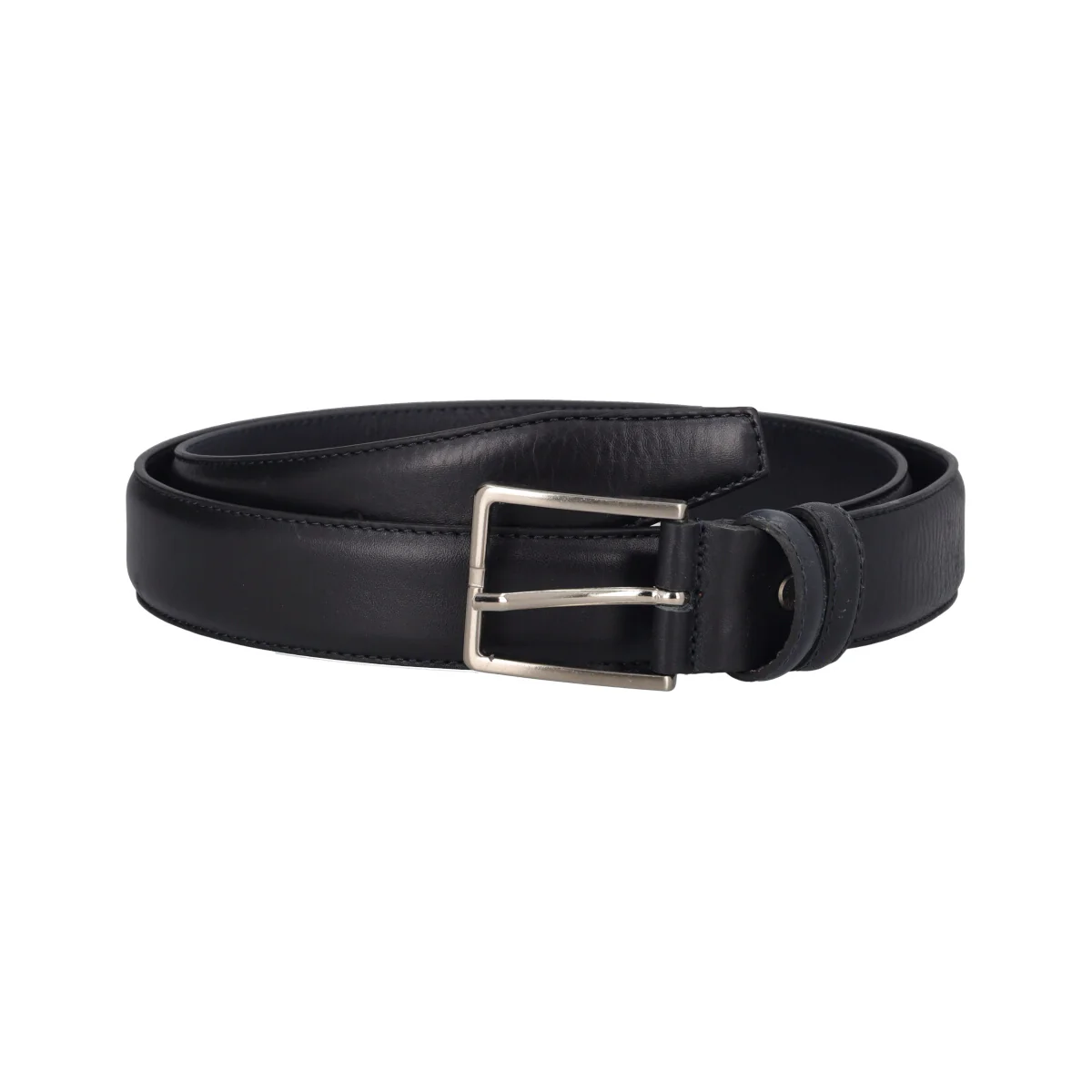 Cintura Uomo Blu Scuro Vitello