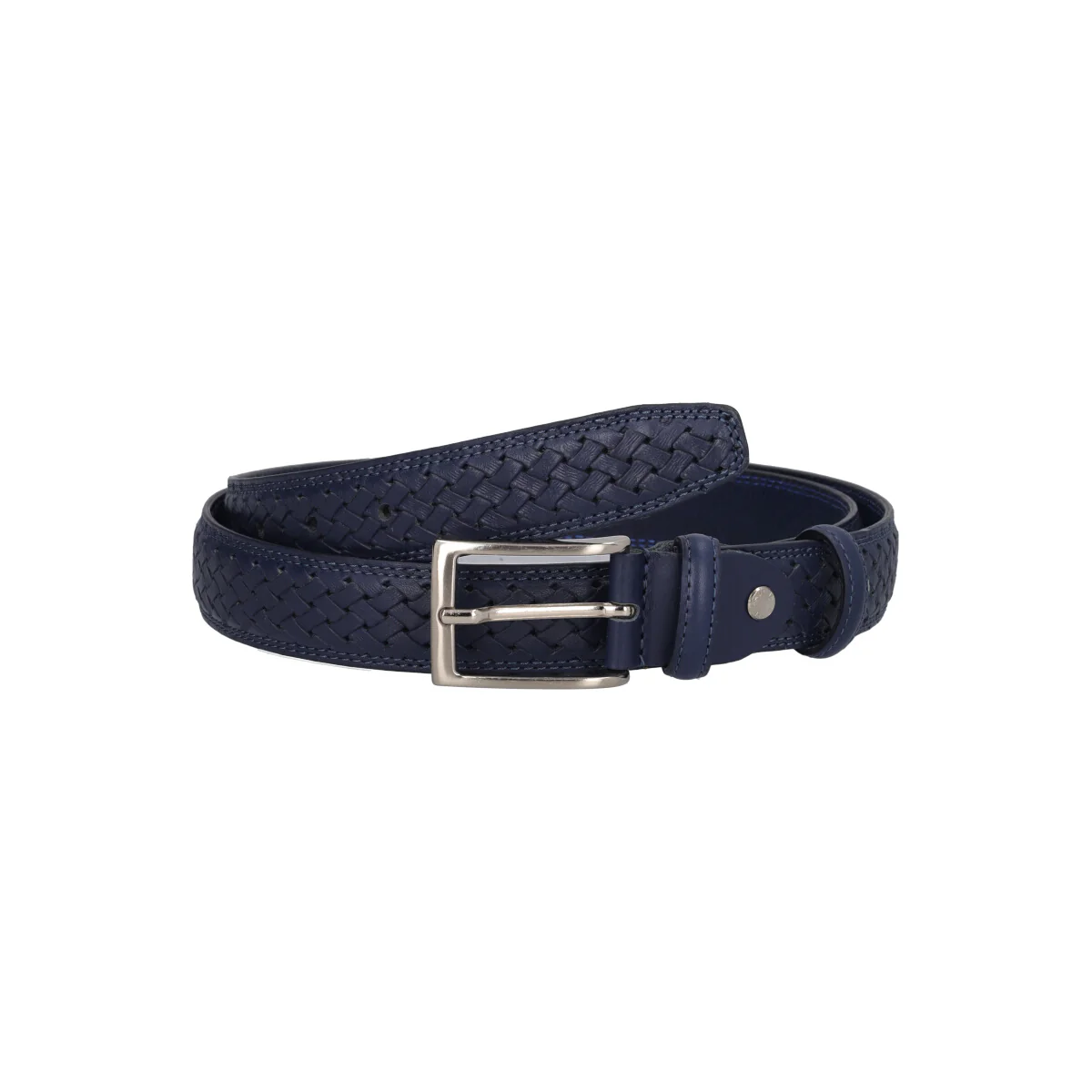 Cintura Uomo Blu Treccia - Image 3