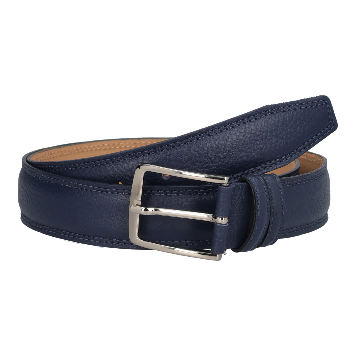 Cintura Uomo Blu Vitello - Image 5