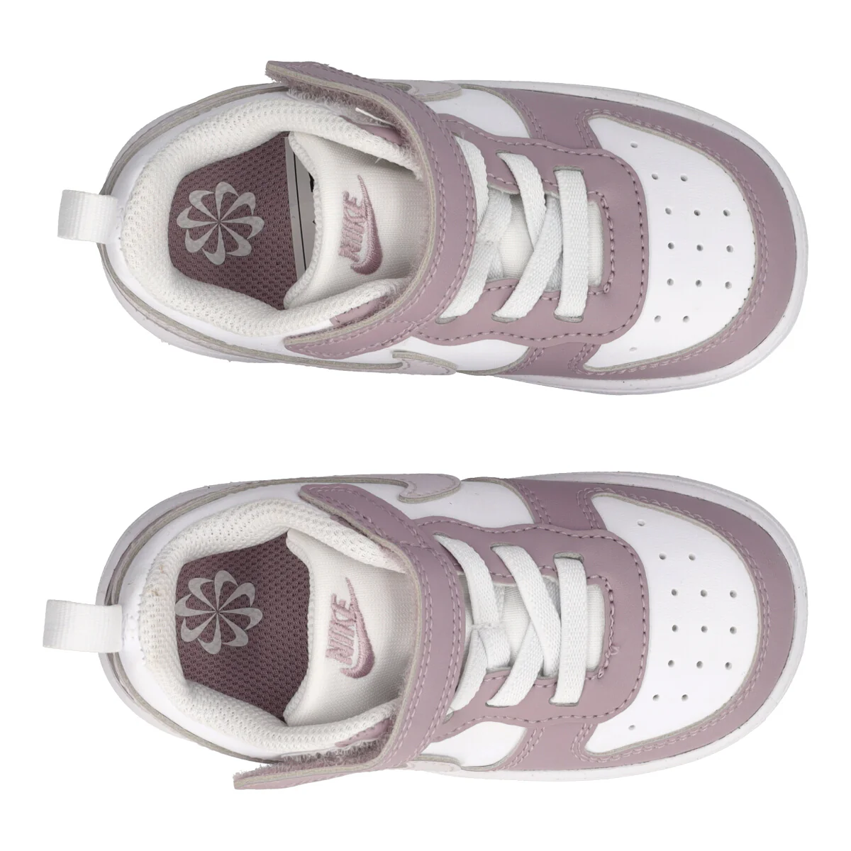 COURT BOROUGH LOW RECRAFT Sneakers bambina Bianche e Malva - Image 5