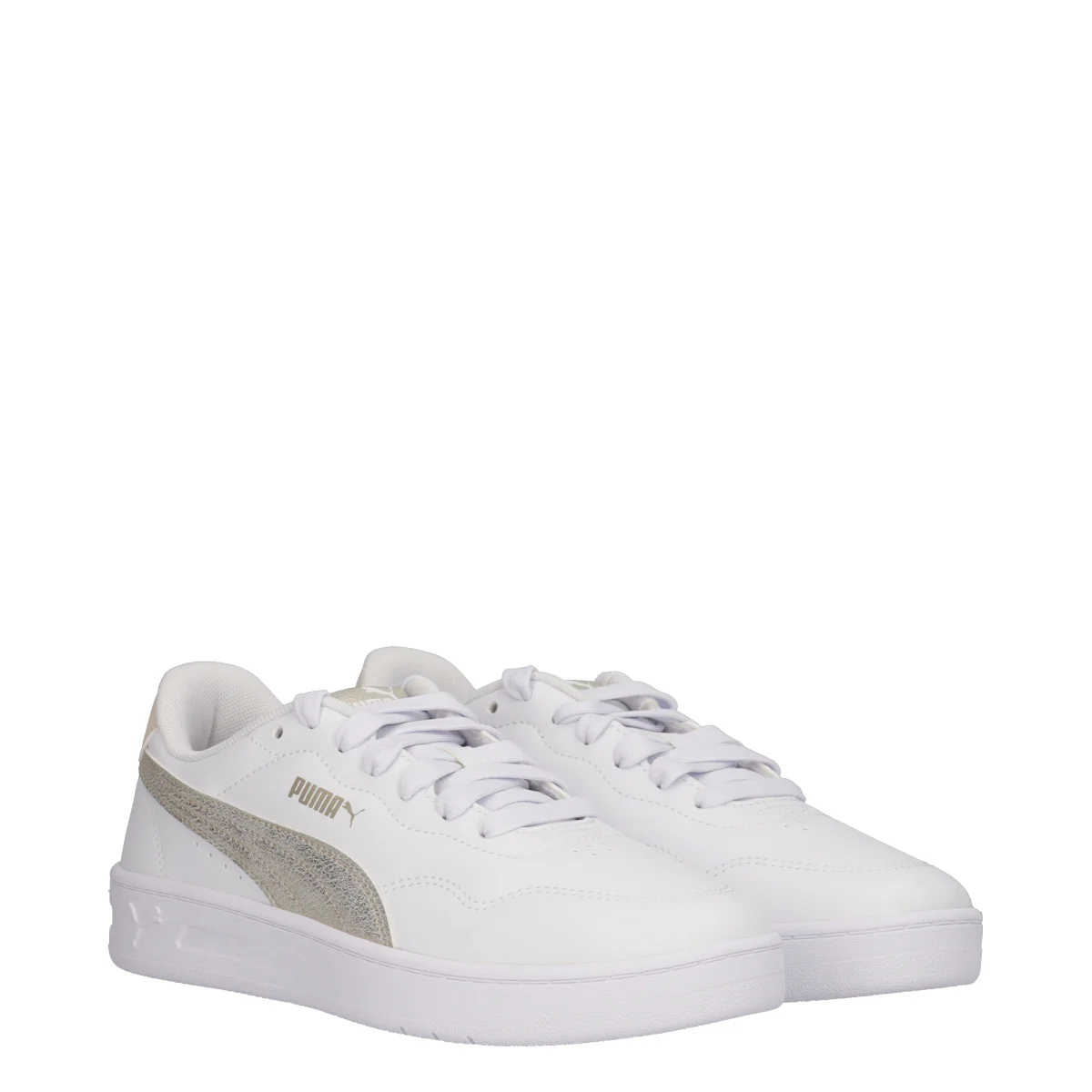 COURT LALLY METALLIC WHISPER Sneakers Donna Bianche e Oro - Image 3