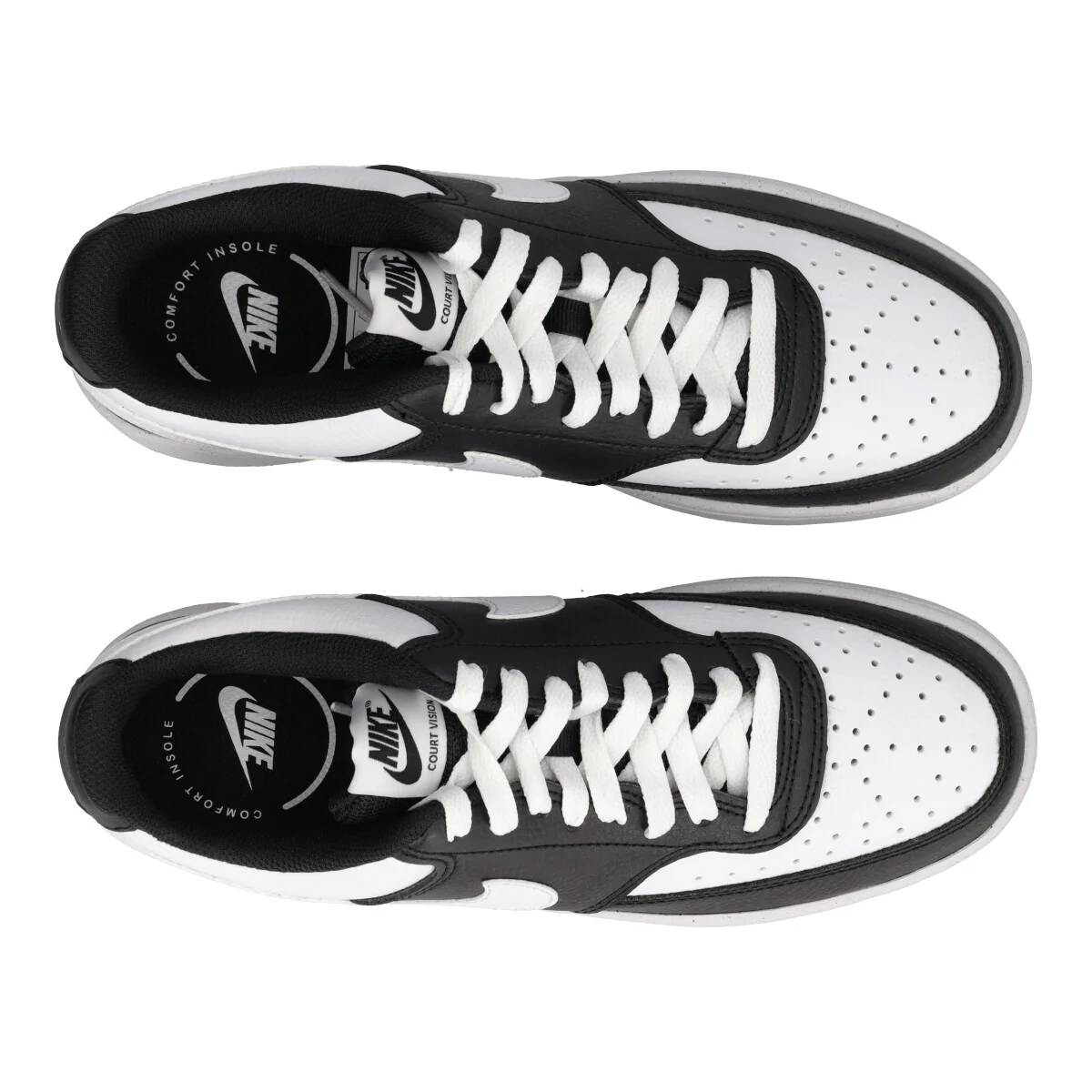 COURT VISION LOW Sneakers Bianche e Nere - Image 5