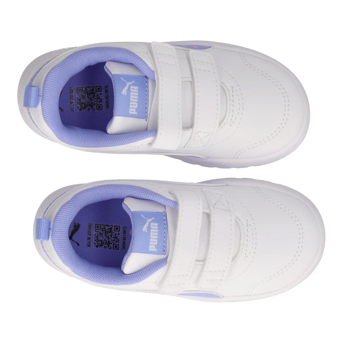 COURTFLEX V3 DOTTY V INF Sneakers Bambina Bianche e Lilla - Image 5