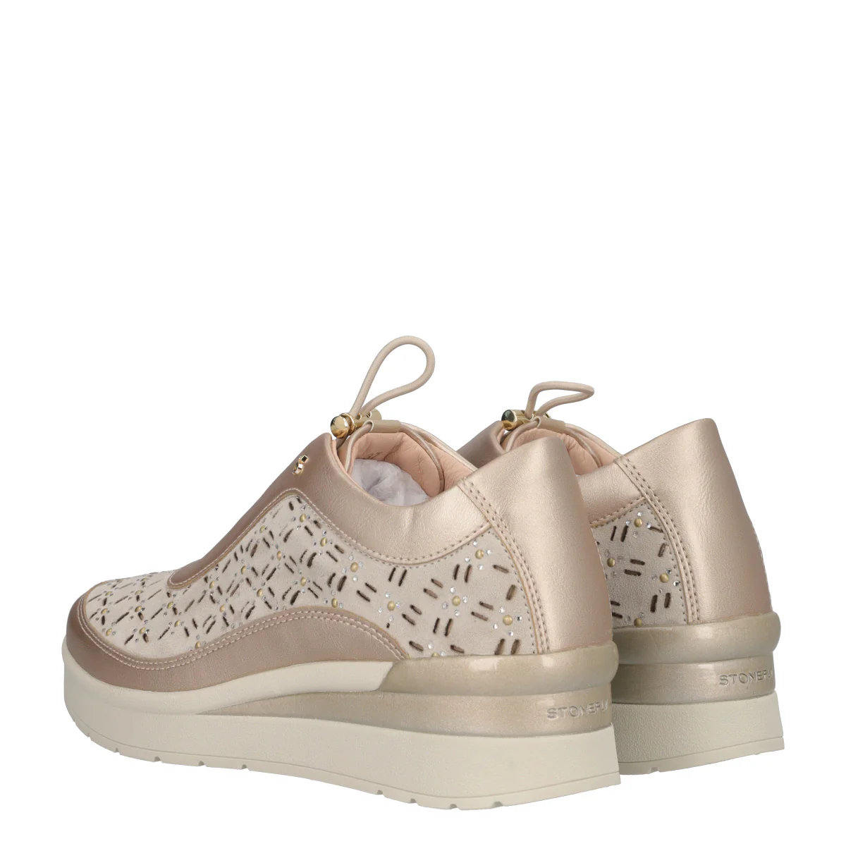 CREAM 38 Sneakers Comfort Donna Oro - Image 4